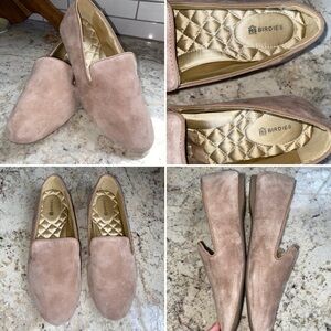 $160 Birdies The Starling Tan Suede Flats Slipper Womens 7 EUC
